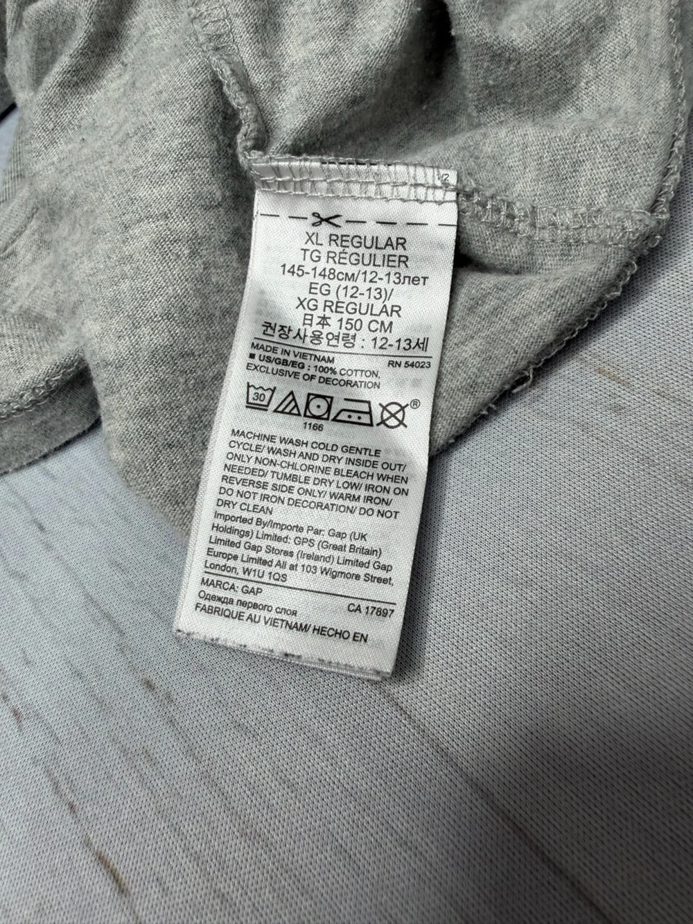 GAP x Marvel Avengers Graphic T-Shirt Gray Boys XL